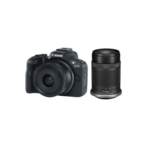 Canon EOS R50 Mirrorless Camera with 18-45mm and 55-210mm (1) Canon EOS R50 18-45mm + 55-210mm