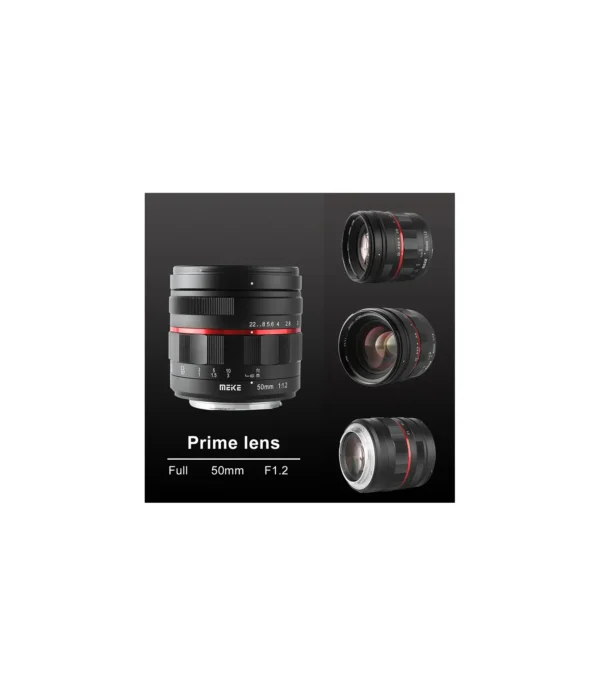 Meike 50mm T1.2 RF Canon01 Meike Full Frame 50mm T1.2 (RF-Mount)