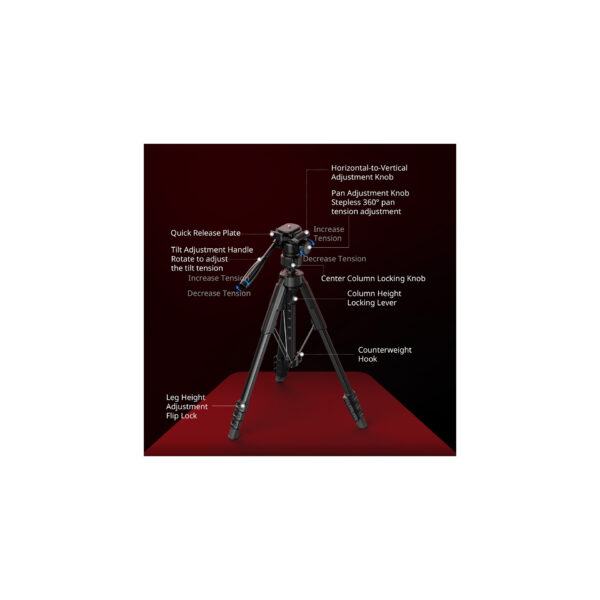 SmallRig AP-21 Portable Photo Tripod 535101 SmallRig AP-21 Tripode Portable 5351