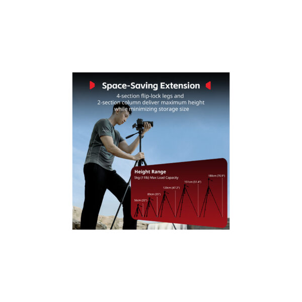 SmallRig AP-21 Portable Photo Tripod 535113 SmallRig AP-21 Tripode Portable 5351