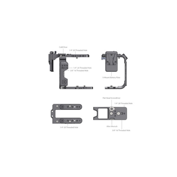 SmallRig Cage Kit for Sony FX6 412405 SmallRig Cage Kit for Sony FX6 4124