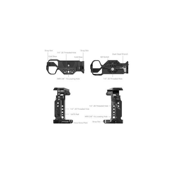 SmallRig Cage for Sony Alpha 7 III Alpha 7R III 2087D02 SmallRig Jaula para Sony Alpha 7 III / Alpha 7R III 2087D