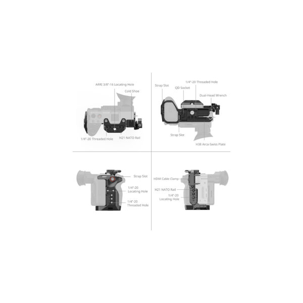 SmallRig Cage for Sony FX2 558702 SmallRig Jaula para Sony FX2 5587