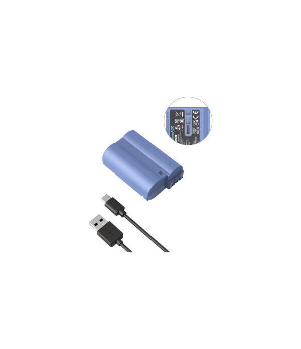 SmallRig EN-EL15c USB-C Battery02 Batería USB-C SmallRig EN-EL 15c (2400 mAh, azul)