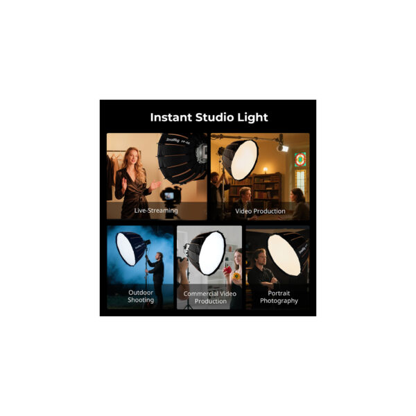 SmallRig FP-90 Quick-Setup Folding Parabolic Softbox 539507 SmallRig FP-90 Parabolic Softbox 5395