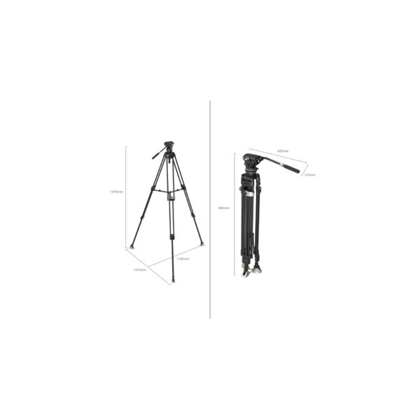 SmallRig Heavy-Duty Carbon Fiber Tripod Kit 3989