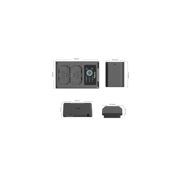 SmallRig NP-FZ100 Camera Battery and Charger Kit 3824B03 SmallRig NP-FZ100 Batería y cargador Kit 3824B