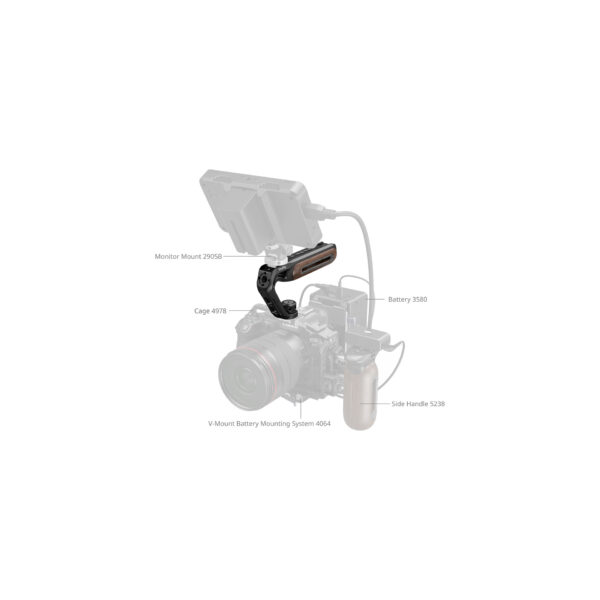 SmallRig Top Handle with Cold Shoe Mount 5250 MADERA07 SmallRig Top Handle 5250 madera