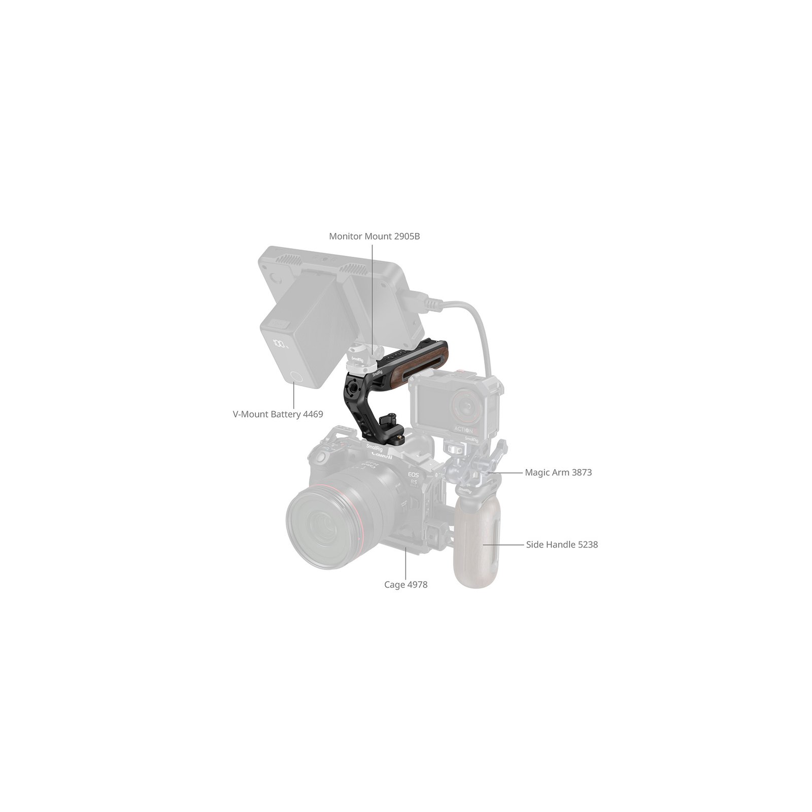 Small Rig Top Handle SmallRig Top Handle con NATO Clamp 5251 - Market Films Perú