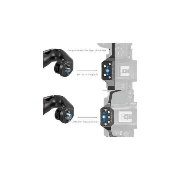 SmallRig Top Handle with Two-in-One Locating Screw 525204 SmallRig Wooden Top Handle 5252