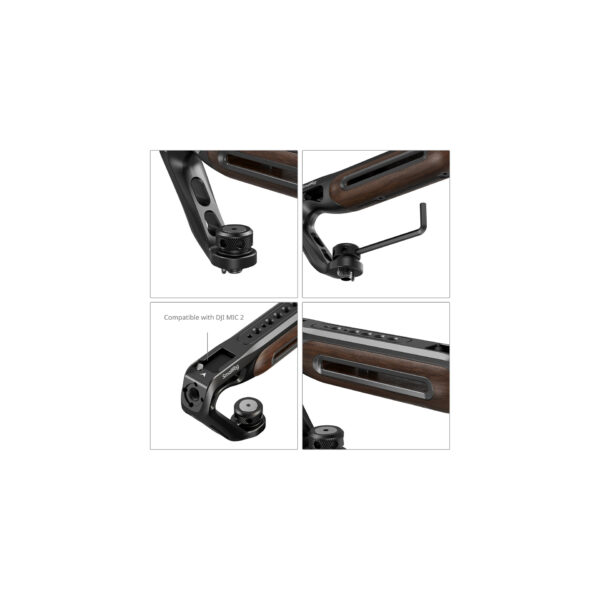 SmallRig Top Handle with Two-in-One Locating Screw 525207 SmallRig Wooden Top Handle 5252